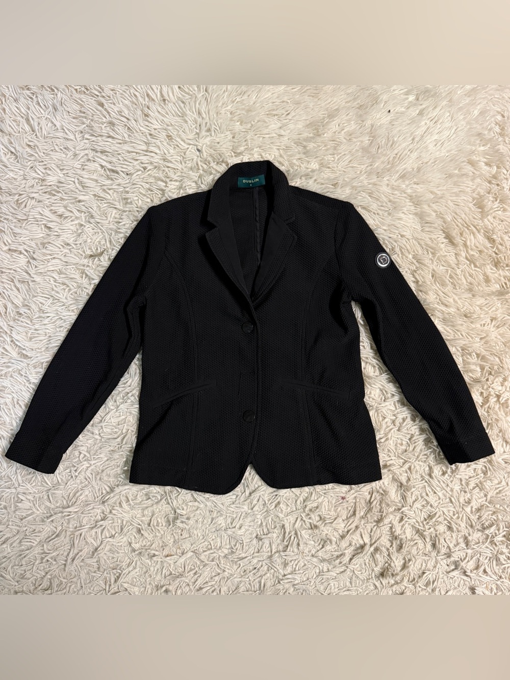 Child’s Size 8R Black Dublin Mesh Horseback Riding Show Coat
